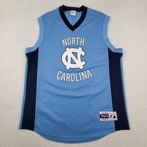 North Carolina Tar Heels Jersey Mens Large NCAA Basketball Majestic Mesh‎ Shirt